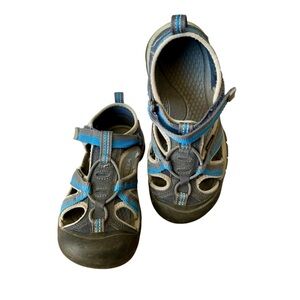 Keen Seacamp Velcro Summer Beach Hiking Water Sandals Blue Unisex Kids Size 1